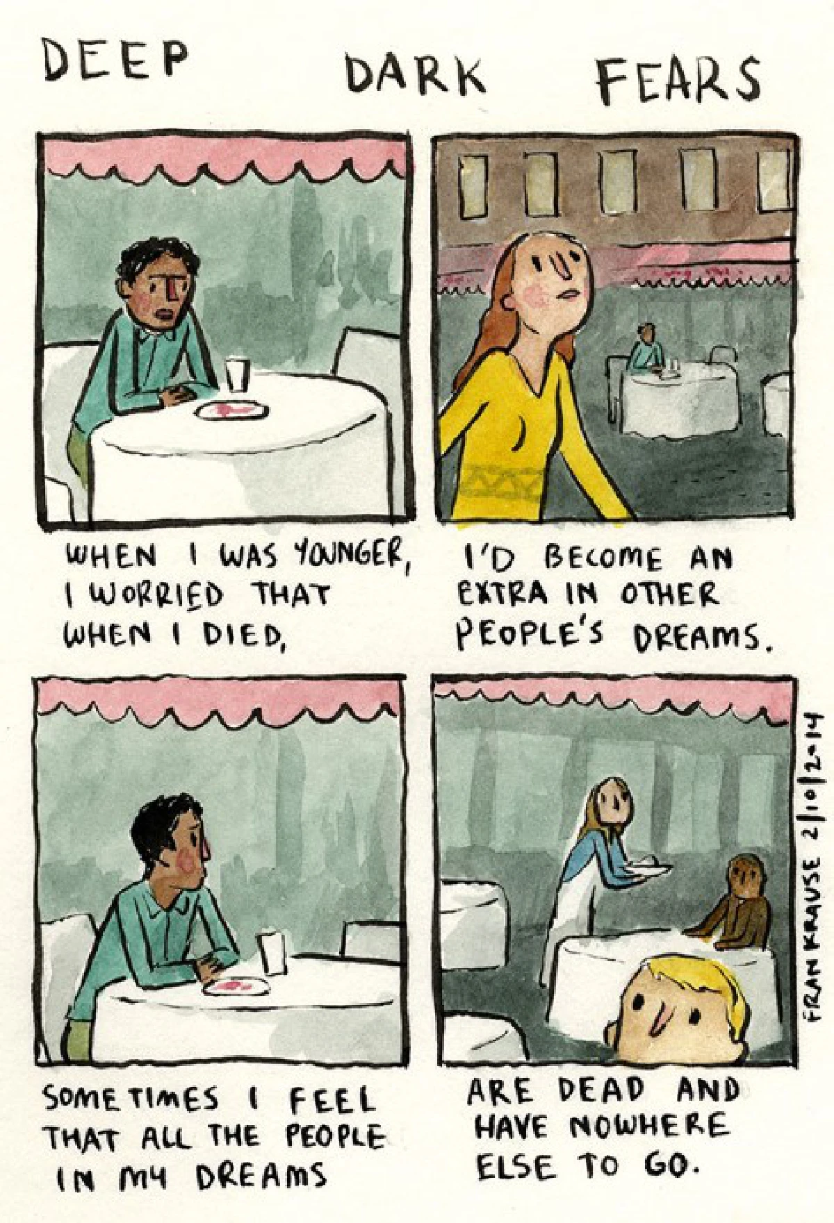 ชวนชมการ์ตูน เผยความกลัวเบื้องลึกในใจคน