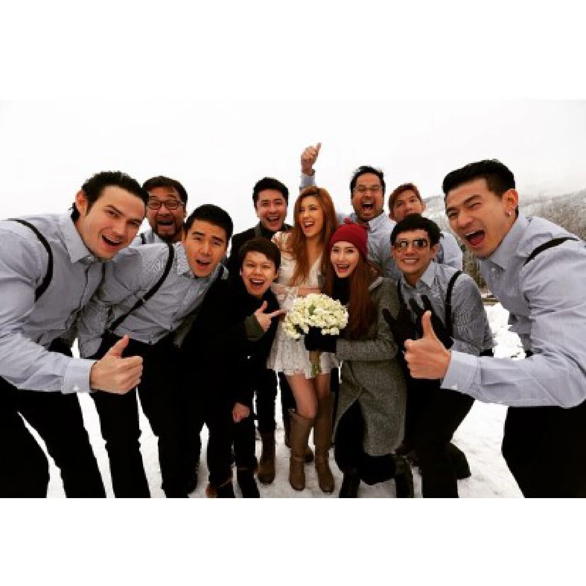 หวานกลางหิมะ! เผยภาพพรีเวดดิ้ง "อั๋น-เจนนี่"