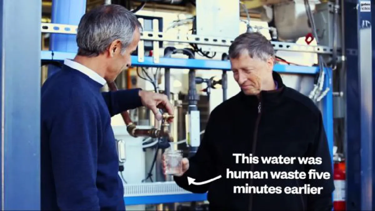 From poop to drinking water, Bill Gates drinks it to prove it is clean (video)