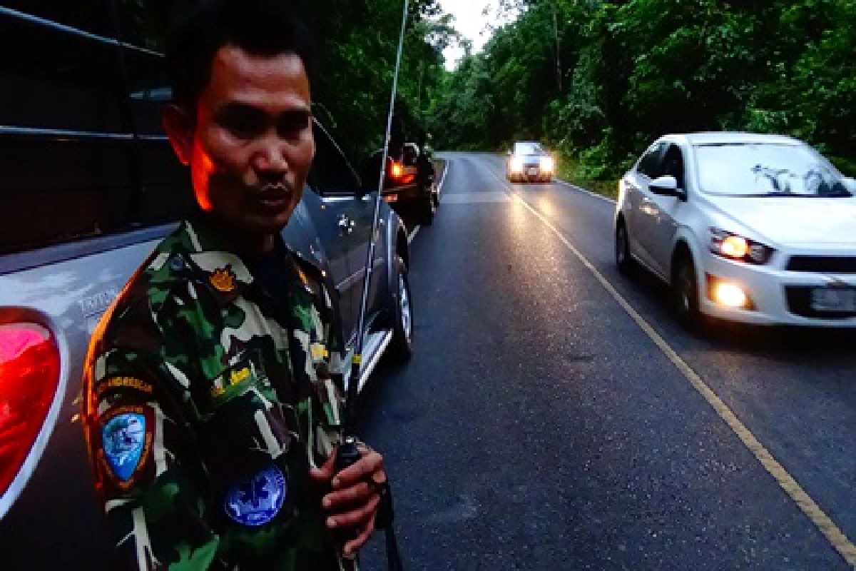 เที่ยววันเด็กเขาใหญ่เจอช้างป่านั่งทับรถ