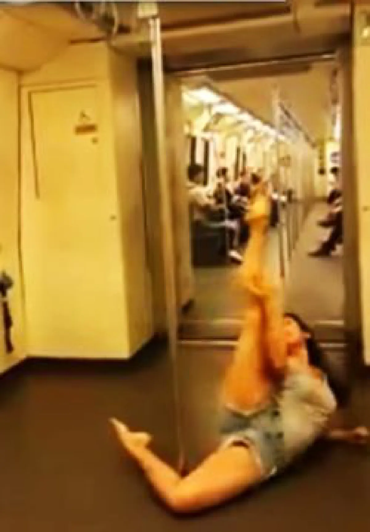 Pole dancing on Bangkok subway: Don't try it