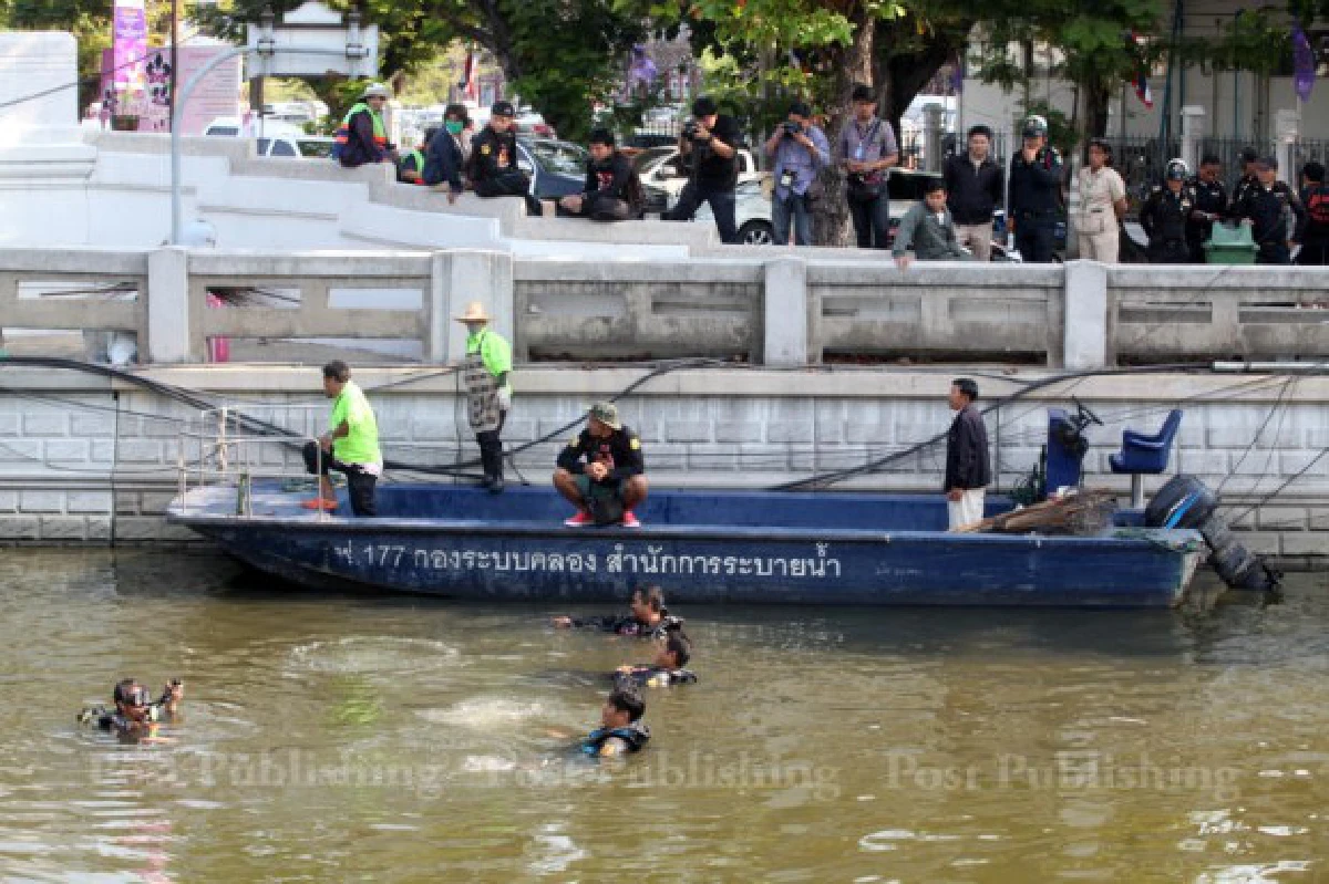 งมคลองผดุงฯข้างทำเนียบฯเจอซากกระดูก-ประทัดยักษ์