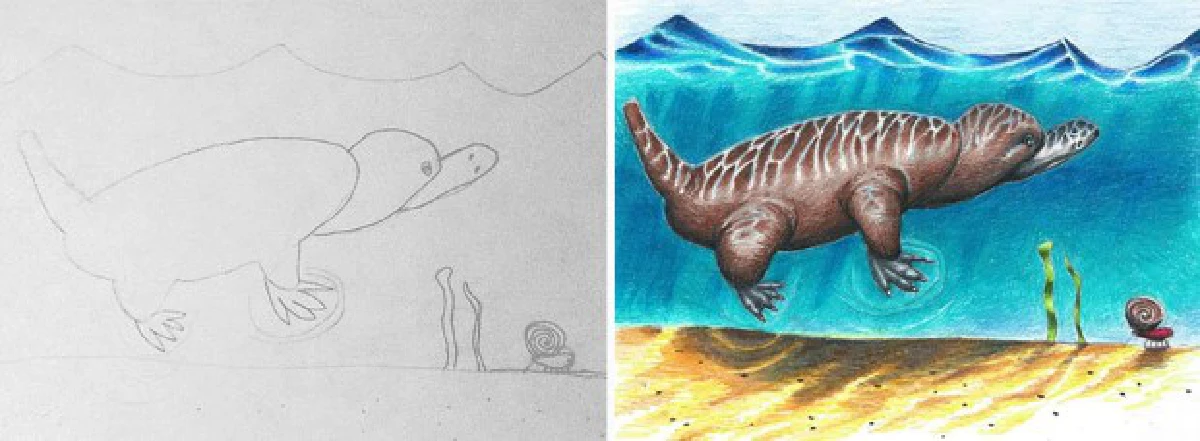 เมื่อคุณพ่อคนเก่ง นำรูปวาดของลูกๆมาลงสี (ชมภาพ)