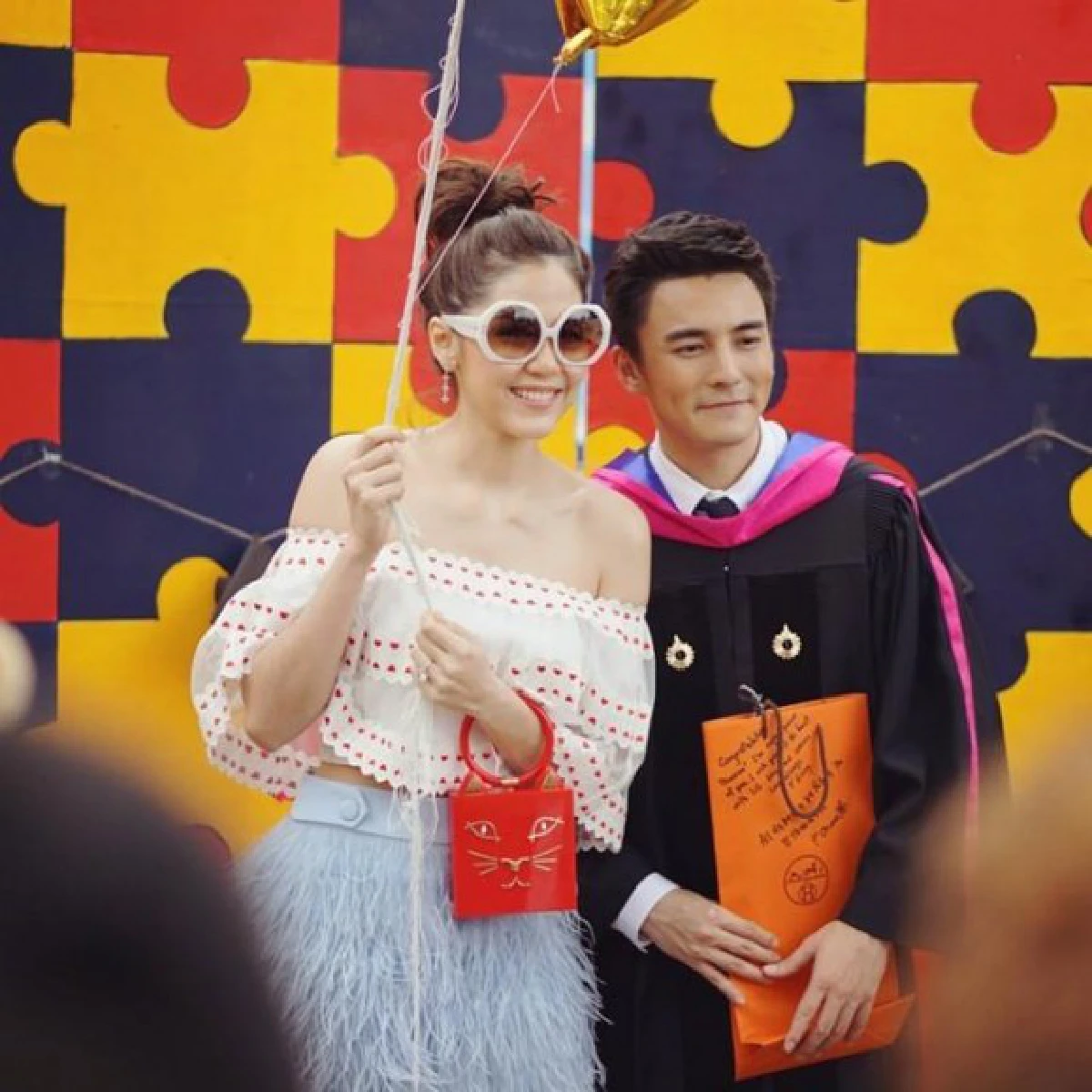 ปลื้มปริ่ม!"ณเดชน์-ธันวา-บุ๋ม"ซ้อมรับปริญญาม.รังสิต