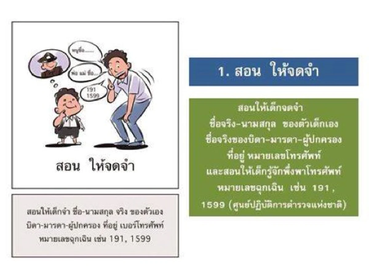 เตรียมแจกโปสเตอร์การ์ตูนป้องกันเด็กหายให้รร.ทั่วประเทศ