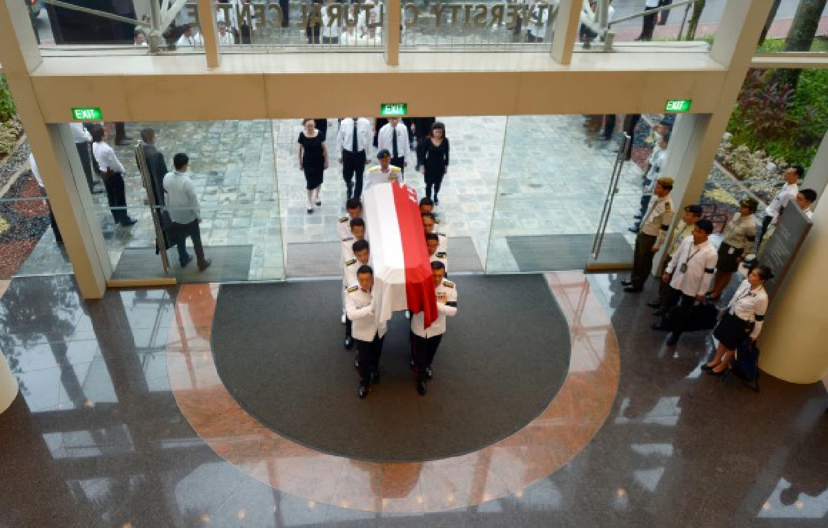 สิงคโปร์จัดรัฐพิธีศพ "ลีกวนยู"