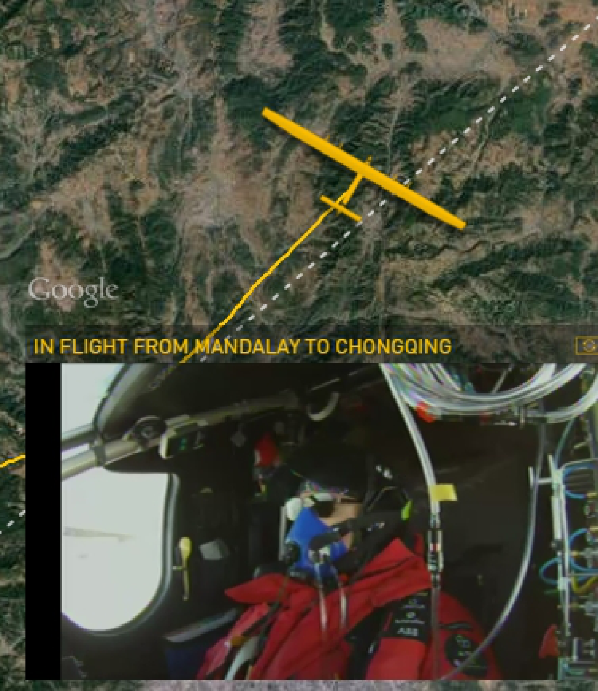 Solar-powered plane lands in China (Updated)