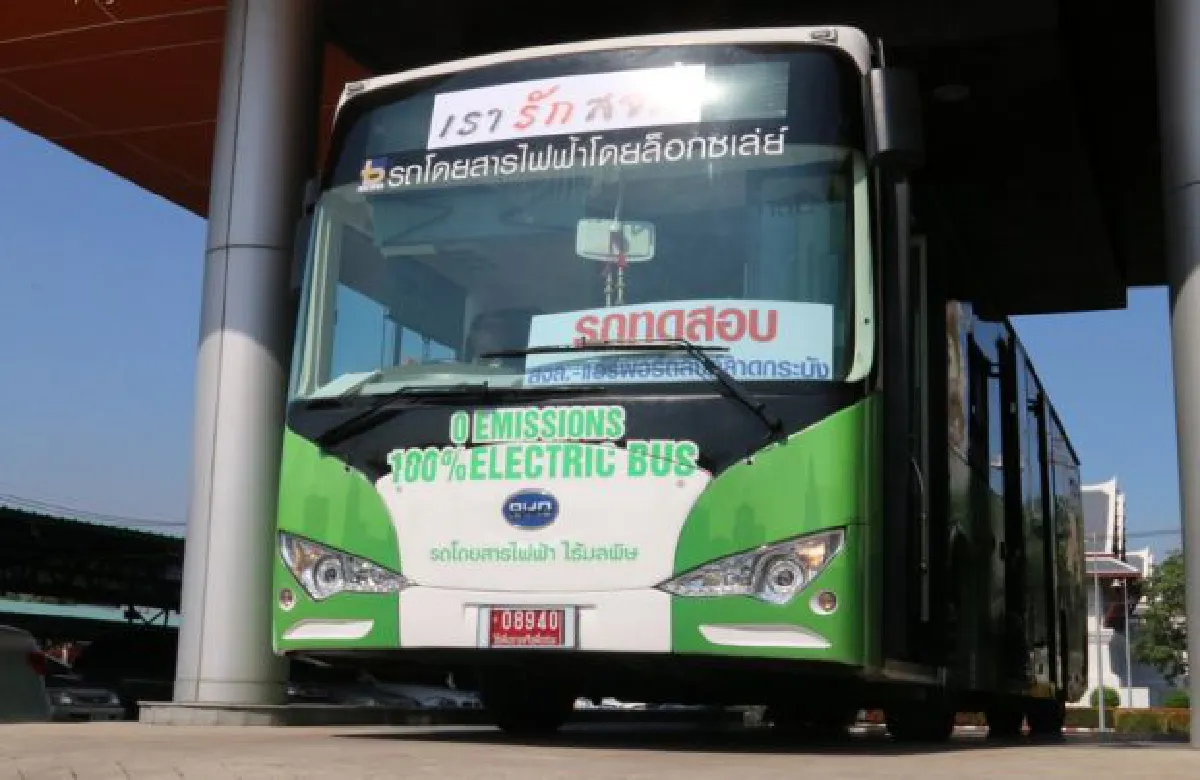 Electric bus route opens: First for Bangkok