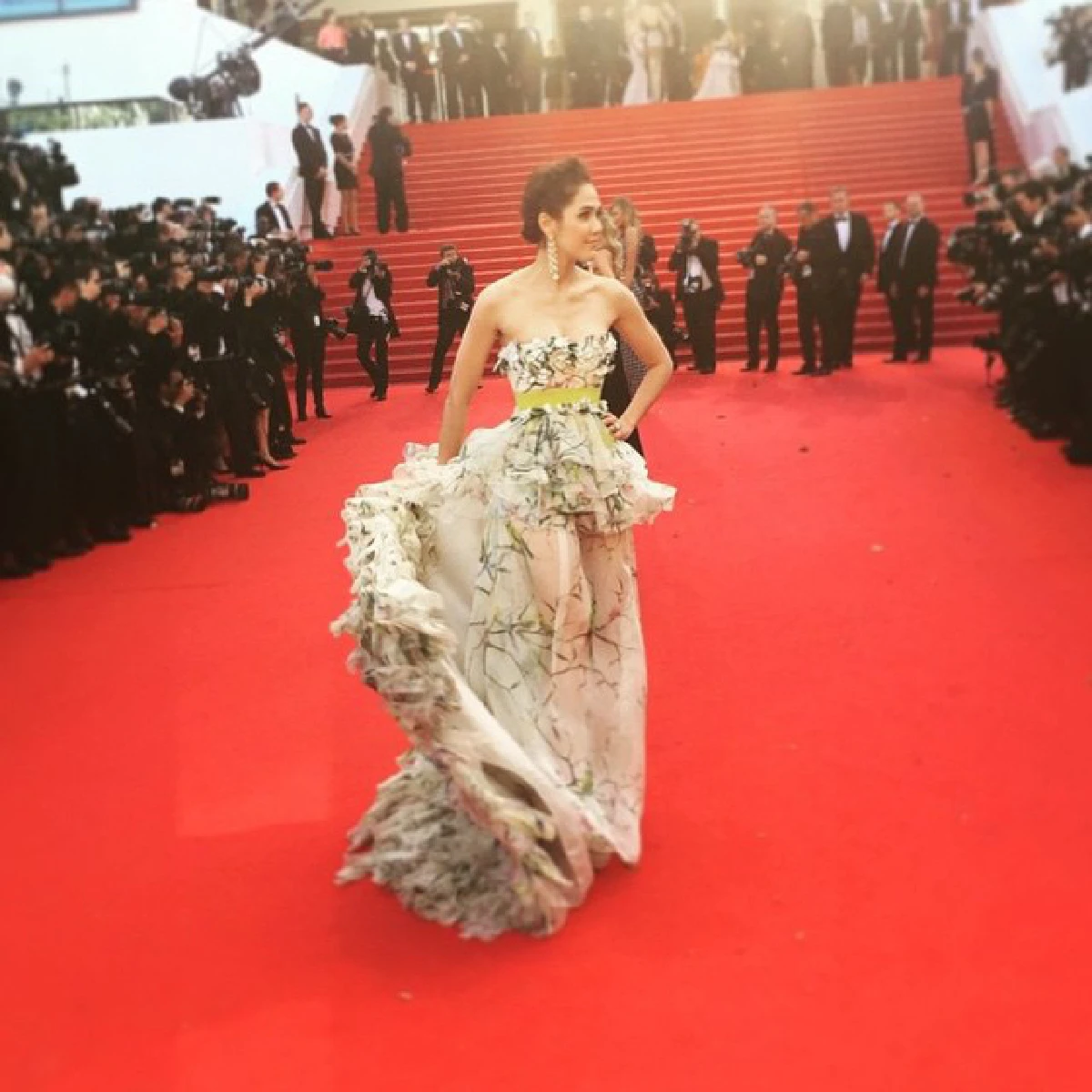 เจิดจรัส!"ชมพู่ อารยา"สวยส่งท้ายพรมแดงคานส์2015