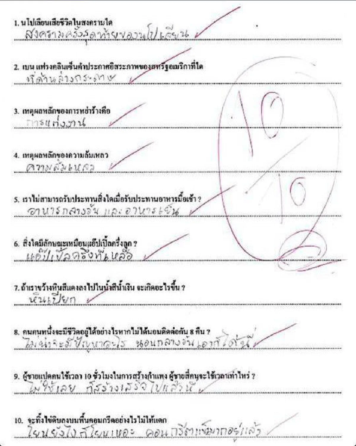 ตลกร้าย? แชร์สนั่น สมุดการบ้านนักเรียน