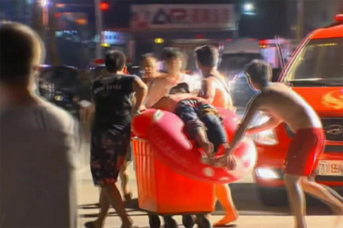 ไทเปผจญทะเลเพลิง ควันสีระเบิดไฟลวกสาหัสครึ่งพัน