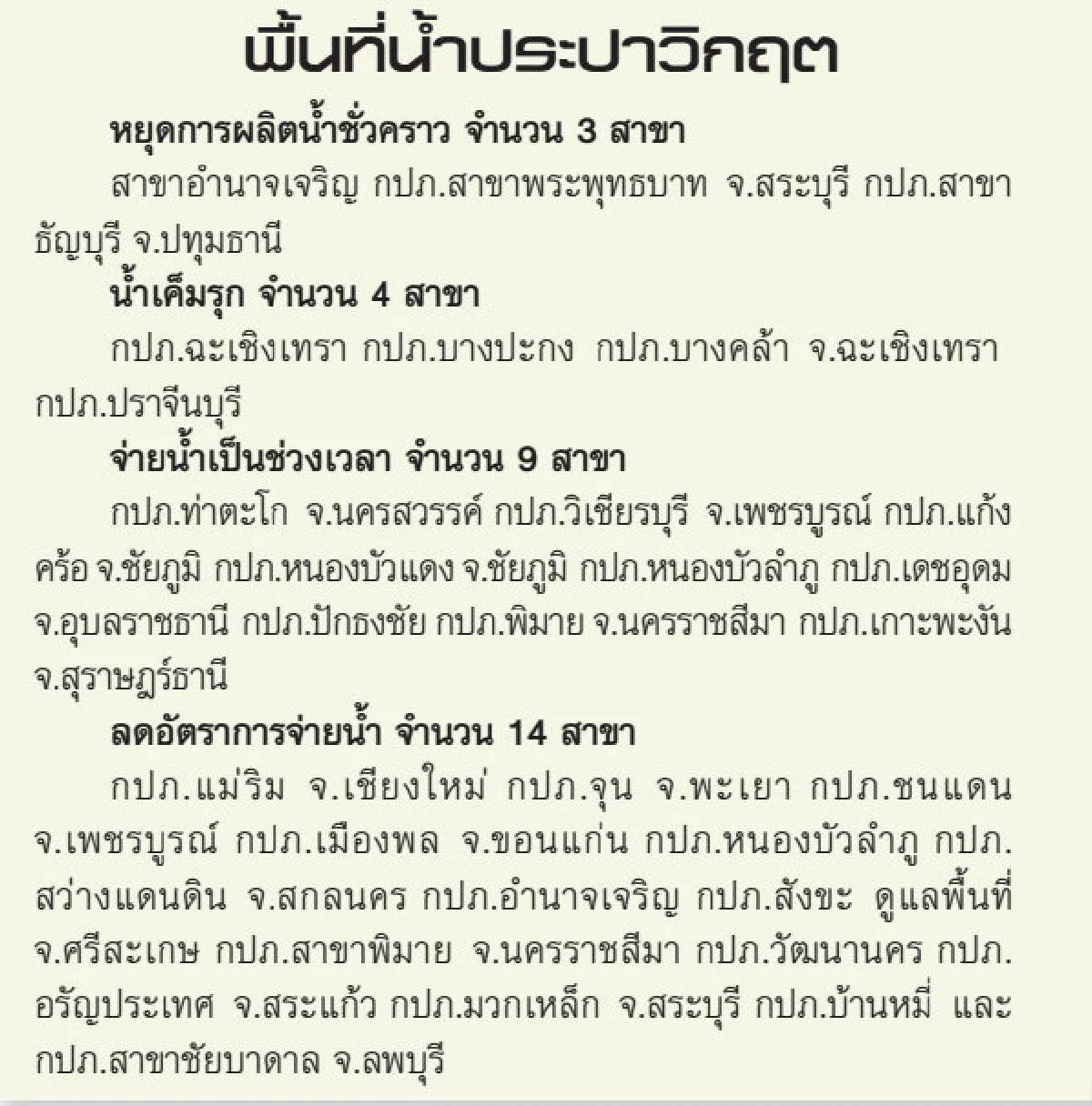 ผันแม่กลองเติมน้ำกรุง เตรียมรถทำประปาช่วยปทุมฯ