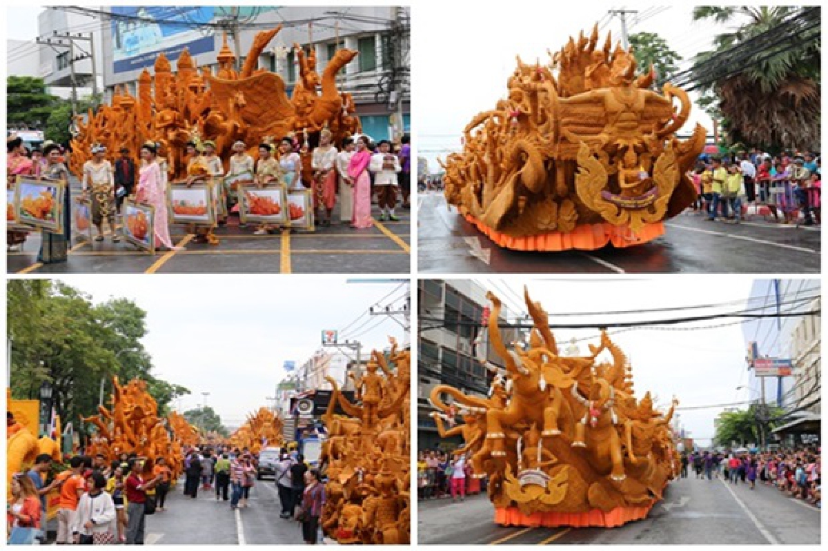 โคราชแห่ขบวนเทียนพรรษายิ่งใหญ่ โคราชแห่ขบวนเทียนพรรษายิ่งใหญ่