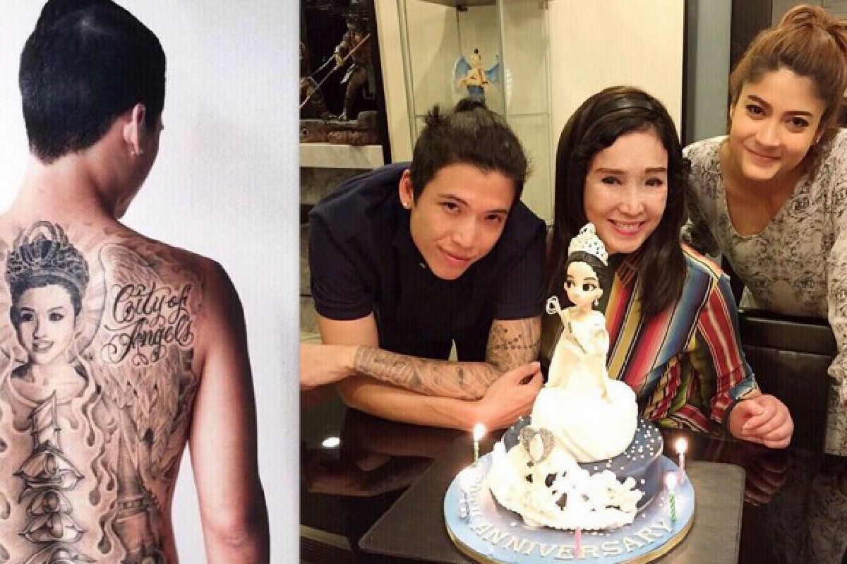 "ป๊อก ภัสสรกรณ์"โชว์รอยสักกลางหลัง ภาพแม่อาภัสรา "ป๊อก ภัสสรกรณ์"โชว์รอยสักกลางหลัง ภาพแม่อาภัสรา