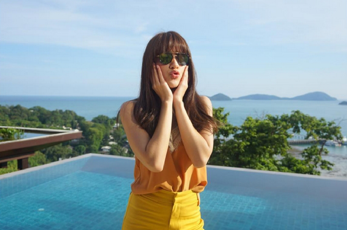 "คิมเบอร์ลี่"เซ็กซี่เบาๆในชุดบิกินี่ ทริปครอบครัวที่เกาะเฮ