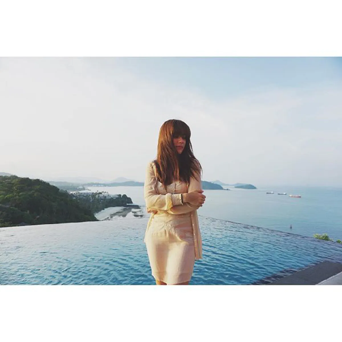 "คิมเบอร์ลี่"เซ็กซี่เบาๆในชุดบิกินี่ ทริปครอบครัวที่เกาะเฮ