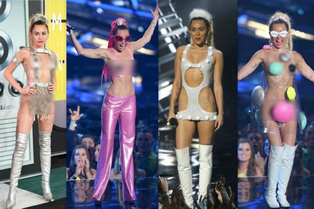 แฟชั่นหลุดโลกของ"ไมลีย์ ไซรัส"บนเวที VMA 2015 แฟชั่นหลุดโลกของ"ไมลีย์ ไซรัส"บนเวที VMA 2015