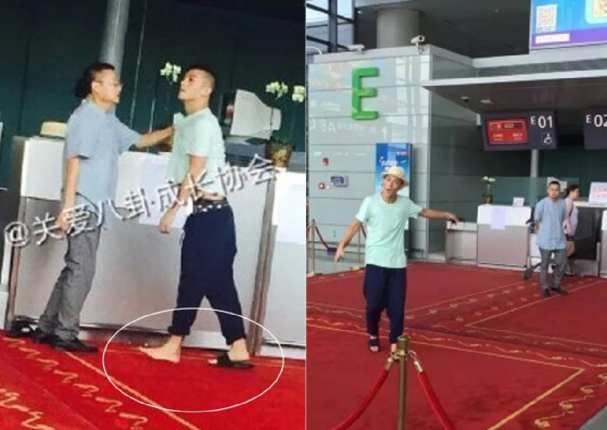 เฉินกวานซี หวิดวางมวย!เจอคนแซงคิวที่สนามบิน