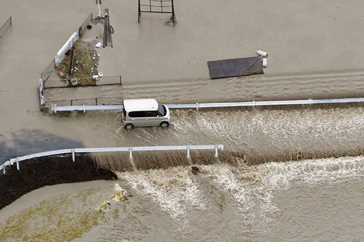 Japan floods: After typhoon, rivers overflow, nuclear water