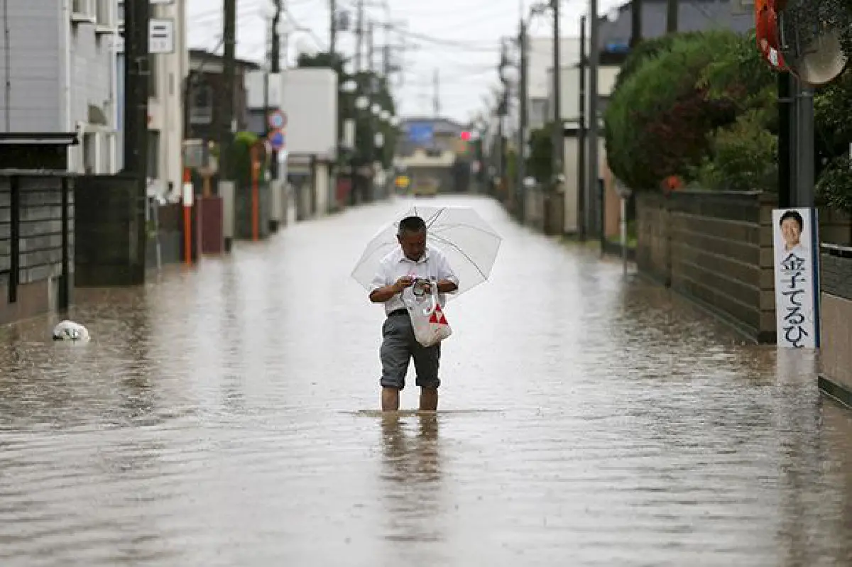 Japan floods: After typhoon, rivers overflow, nuclear water