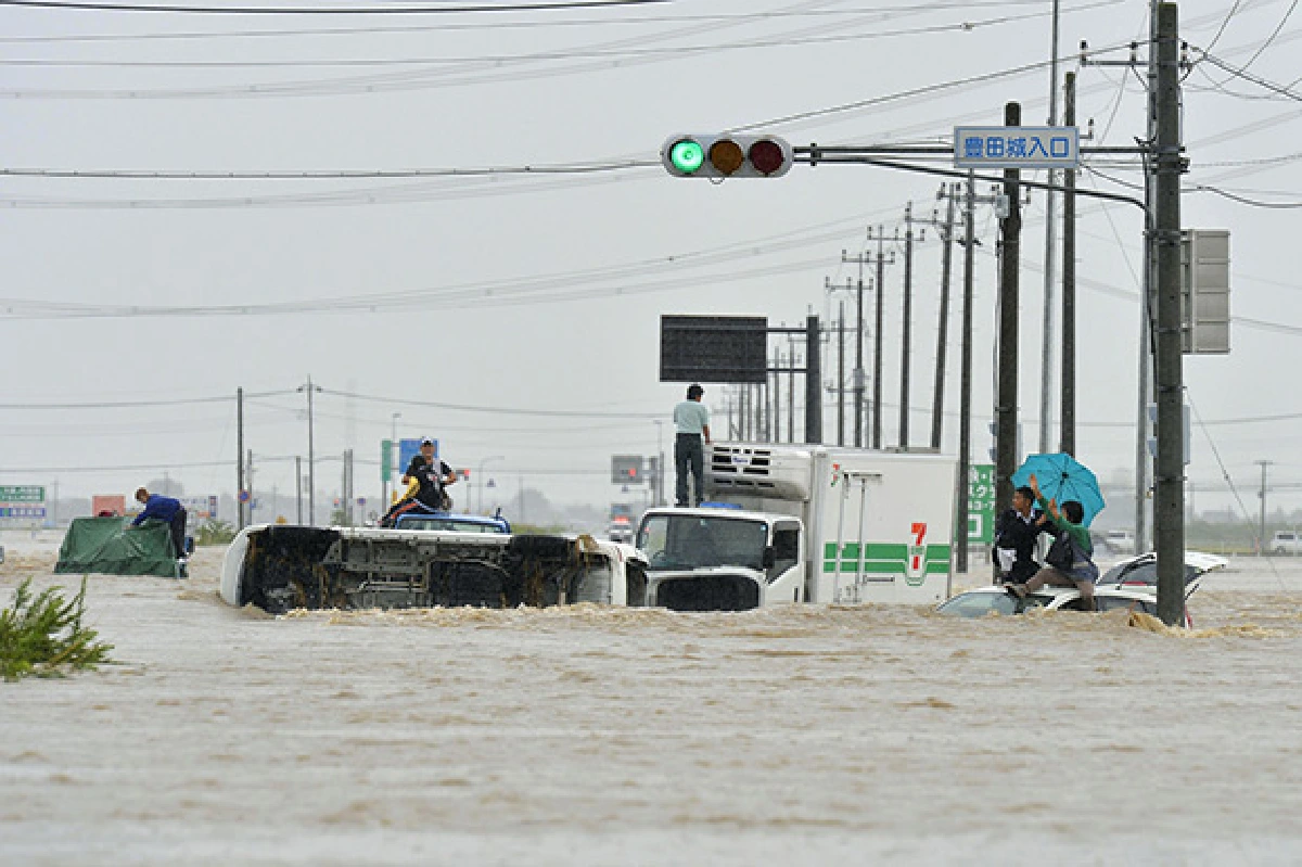 Japan floods: After typhoon, rivers overflow, nuclear water