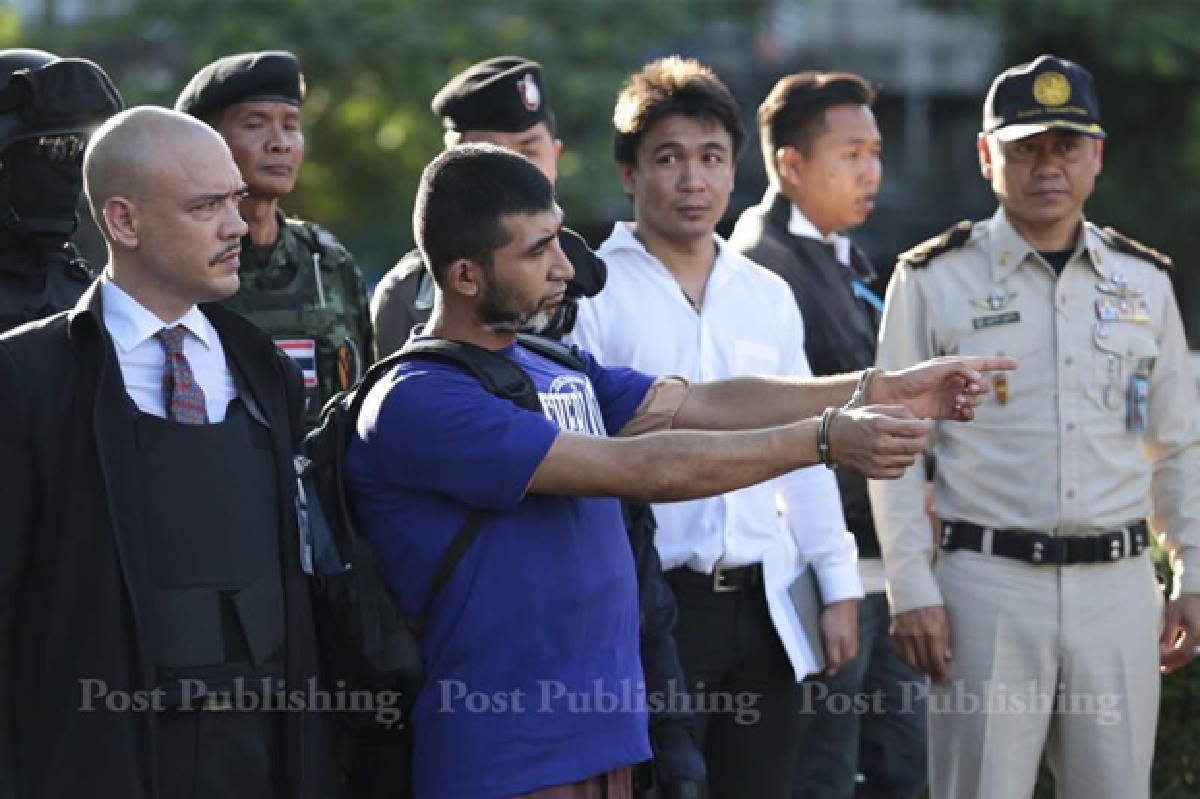 Erawan suspects re-enact bombing
