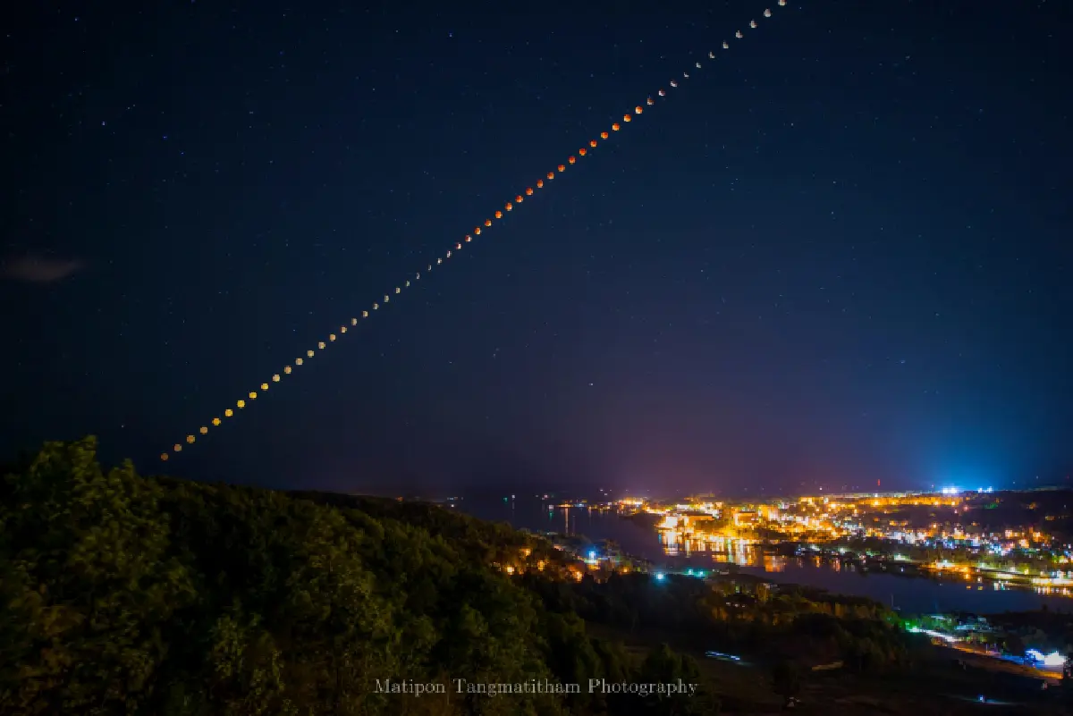 สดร.เผยภาพจันทรุปราคาในคืนซูเปอร์มูน