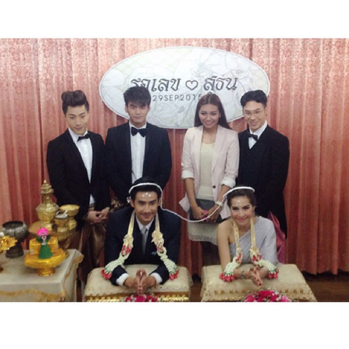 ตั้ม เดอะสตาร์ ควงแฟนเข้าพิธีวิวาห์ พร้อมลูกสาว