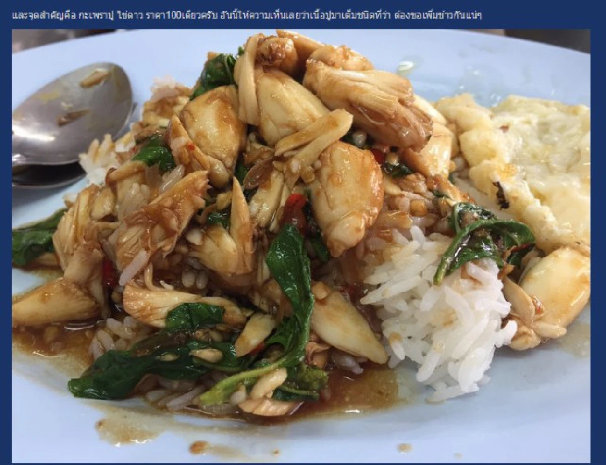 ชาวพันทิปรีวิวกะเพราข้างทางจานละ150ชี้กุ้งไซส์ใหญ่-ให้เยอะ