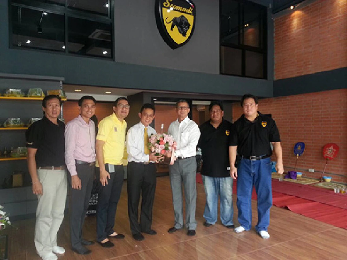 ‘เสือดำ’ เป็นสัญลักษณ์ ภายใต้แบรนด์สโกมาดิ ทำบุญเปิดโชว์รูมสำนักงานใหญ่