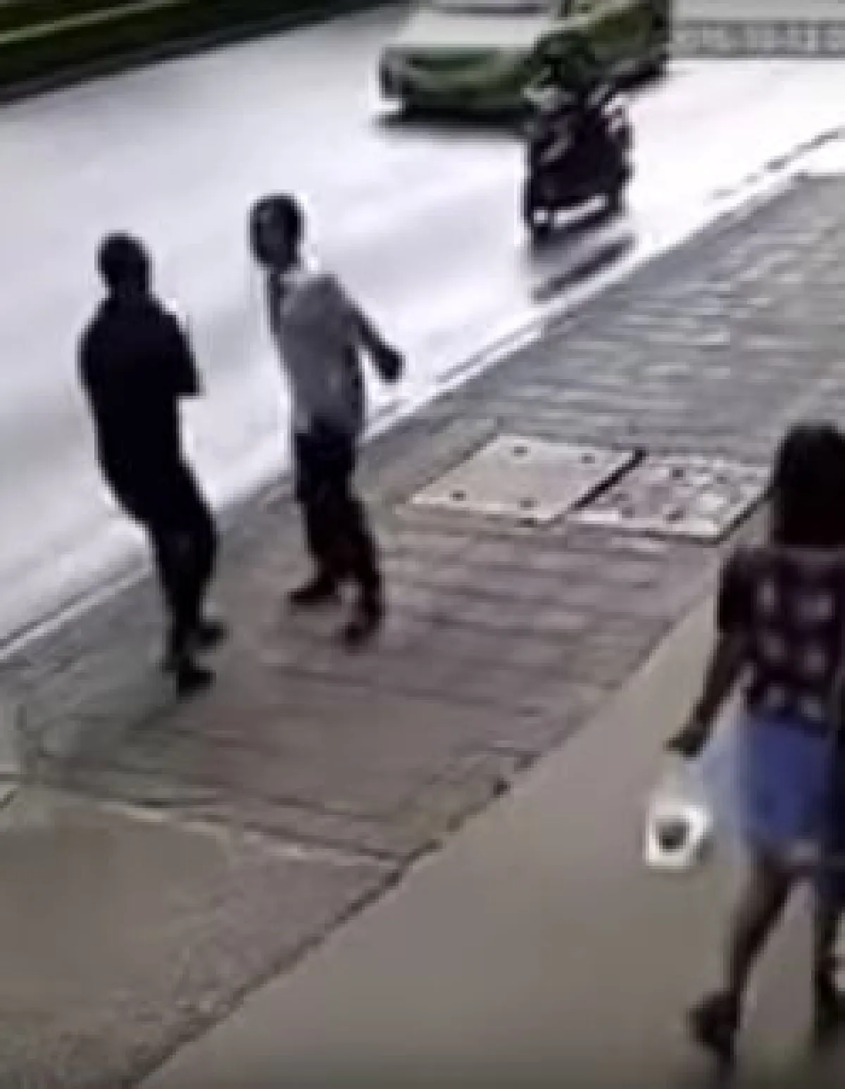Surprise attack on complete stranger