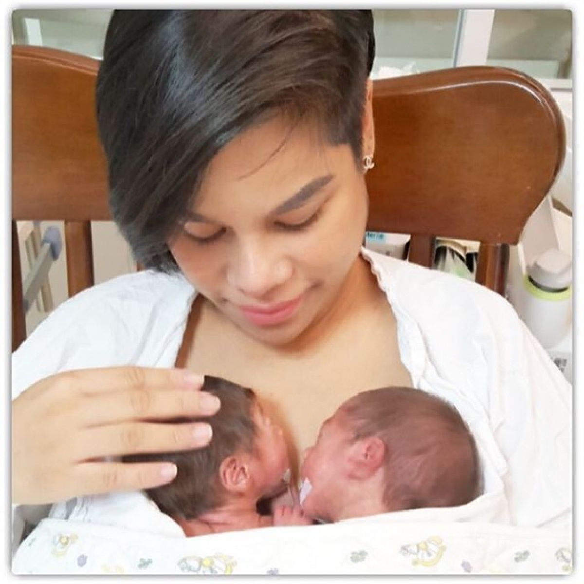 เผยภาพแรก! อลิน-อรัญ ลูกแฝดของโอปอล์และหมอโอ๊ค