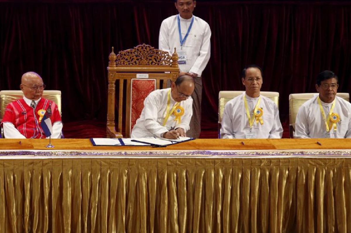 พม่าบรรลุข้อตกลงหยุดยิง พม่าบรรลุข้อตกลงหยุดยิง
