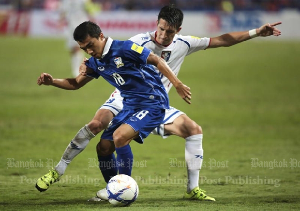 Thailand downs stubborn Taiwan 4-2