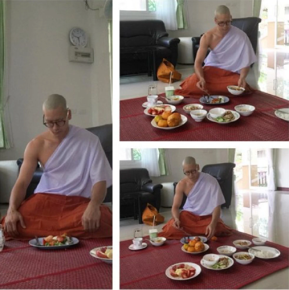 "ณเดชน์" ปลงผมเตรียมเข้าพิธีอุปสมบท 1ธ.ค.