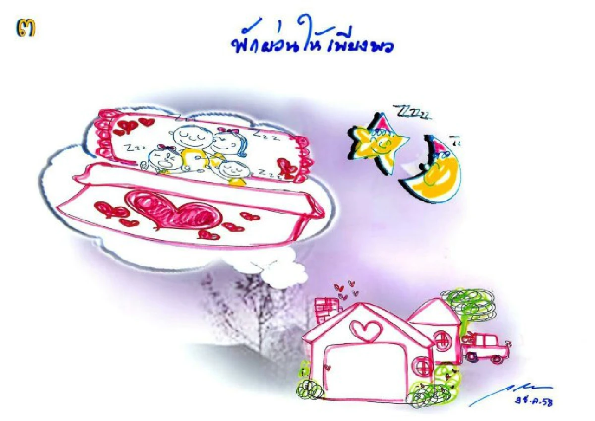 สมเด็จพระบรมฯพระราชทานภาพฝีพระหัตถ์7ข้อห่วงใย "ปั่นเพื่อพ่อ"