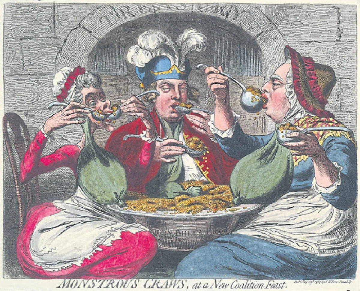 ภาพพิมพ์ล้อการเมือง แสบๆ คันๆ สไตล์ เจมส์ กิลเรย์