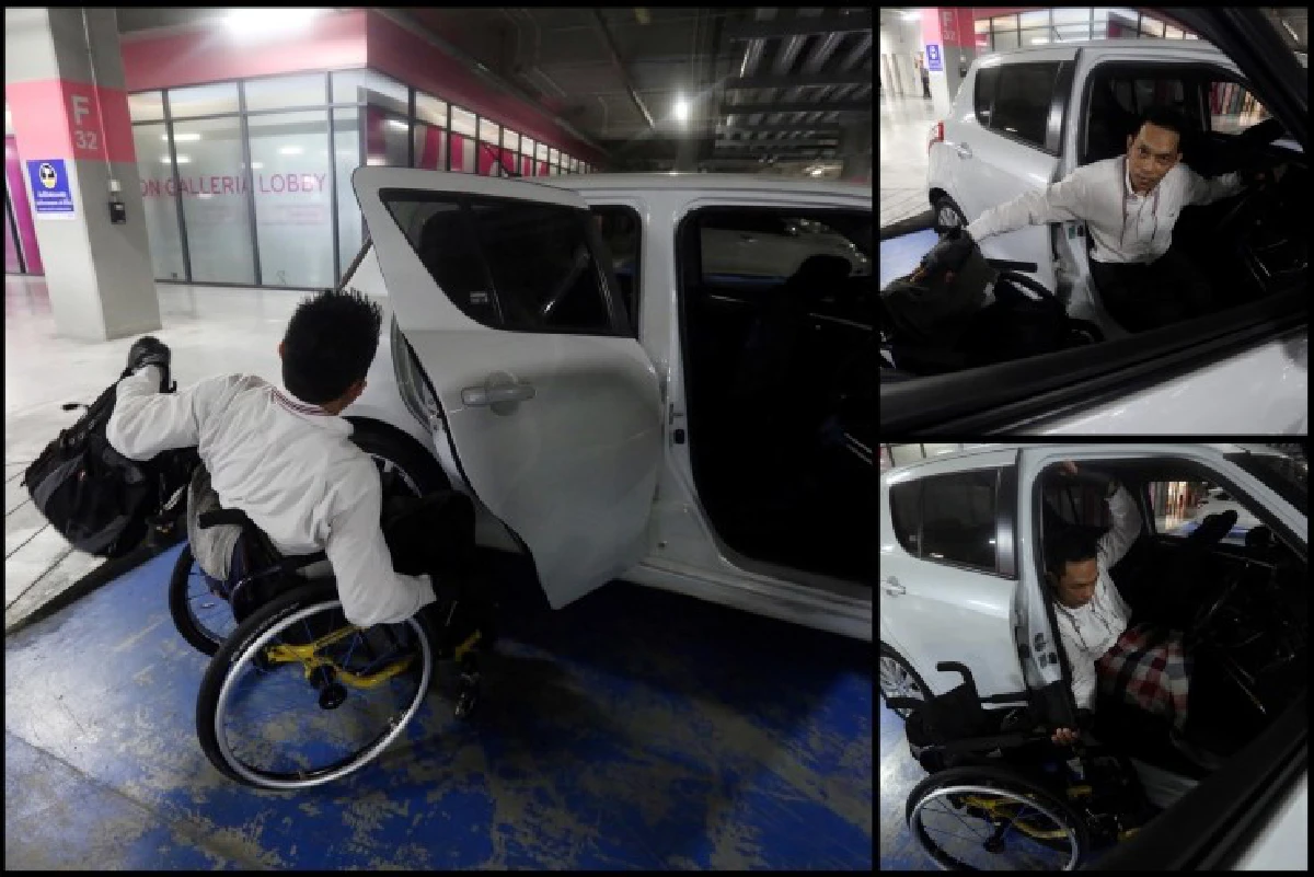 "กรุณาอย่าแย่งที่จอดรถคนพิการ!" มานิตย์ อินทร์พิมพ์ นักรณรงค์เพื่อสิทธิผู้พิการ