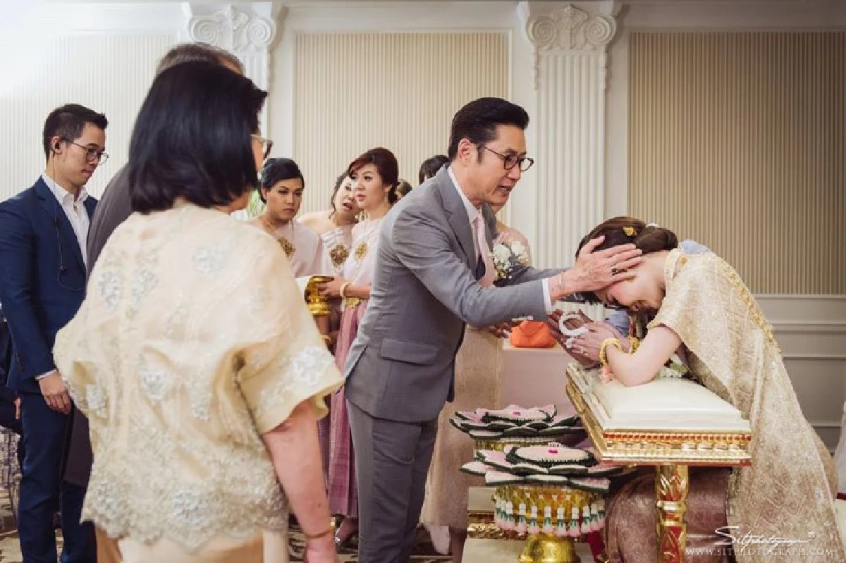 ชื่นมื่น "น้ำทอง ปานฝัน" ลูกสาวเสี่ยปัญญาวิวาห์สุดอบอุ่น