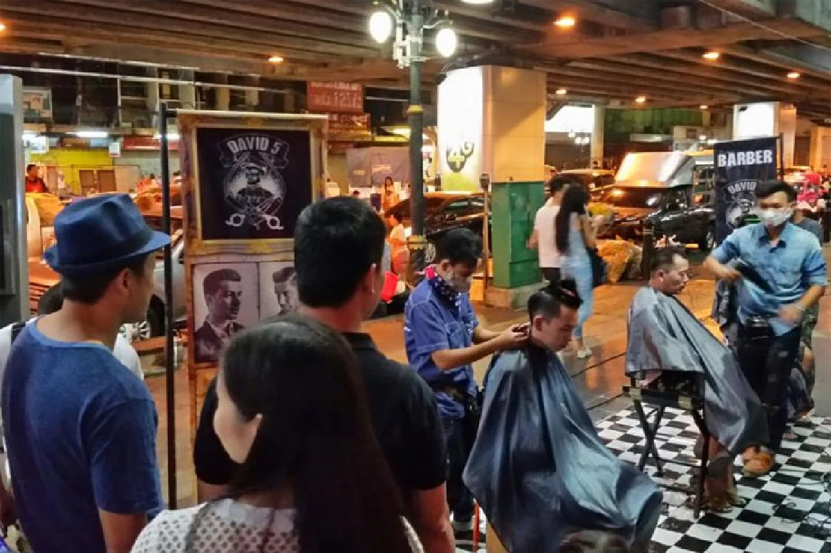 (เสริม) หล่อริมทางบาร์เบอร์แบบโอเพ่นแอร์