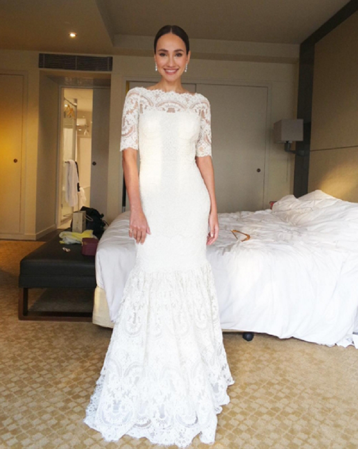 สละโสด! เจนสุดา ควง ไฮโซพอล เข้าพิธีวิวาห์ชื่นมื่น