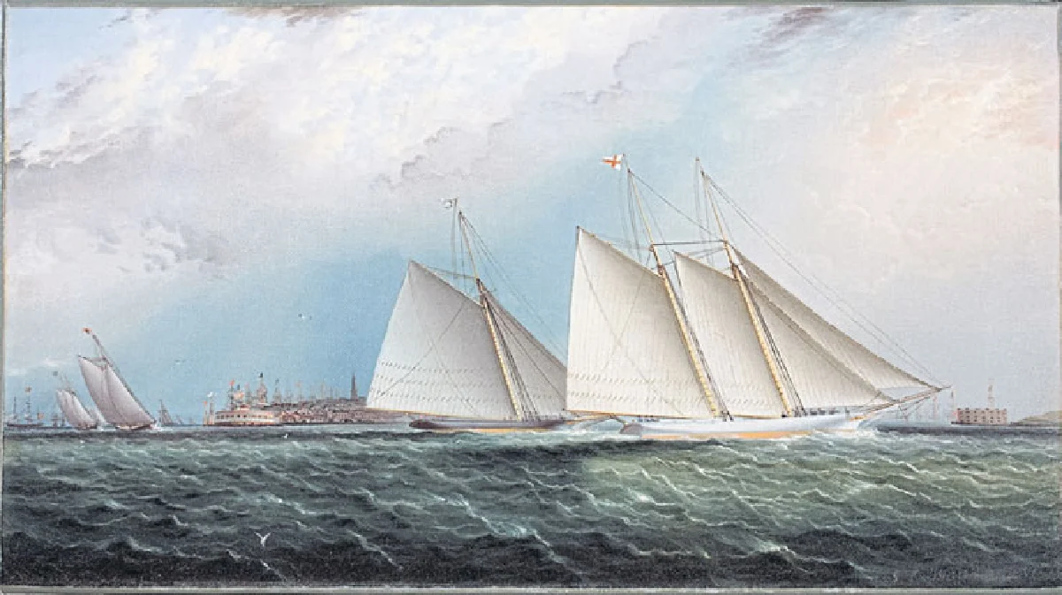 ภาพวาดเรือใบ ใครจะล้ำกว่า เจมส์ เอ็ดเวิร์ด บัทเทอร์เวิร์ท