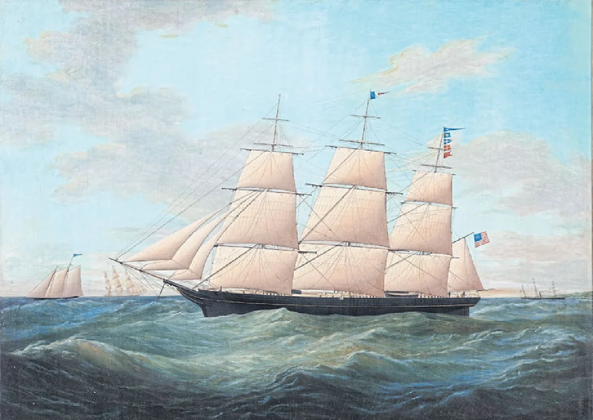 ภาพวาดเรือใบ ใครจะล้ำกว่า เจมส์ เอ็ดเวิร์ด บัทเทอร์เวิร์ท