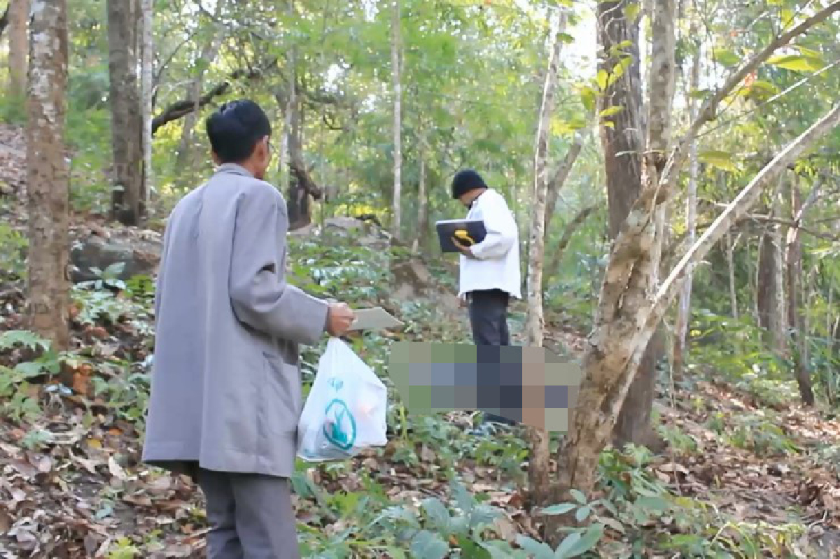 พบศพชายหนาวตายบนเทือกเขาภูพาน พบศพชายหนาวตายบนเทือกเขาภูพาน
