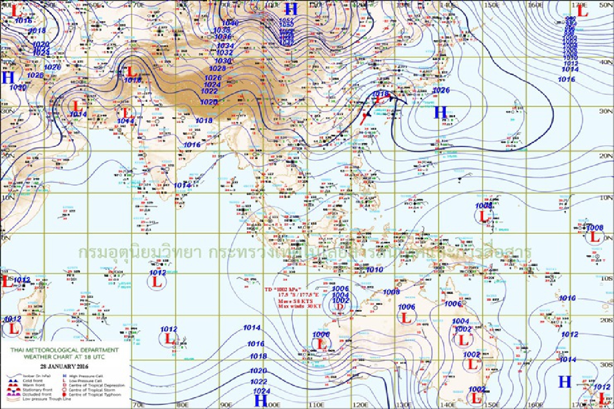 ไทยตอนบนอุณหภูมิสูงขึ้น ใต้ฝนลดลง ไทยตอนบนอุณหภูมิสูงขึ้น ใต้ฝนลดลง
