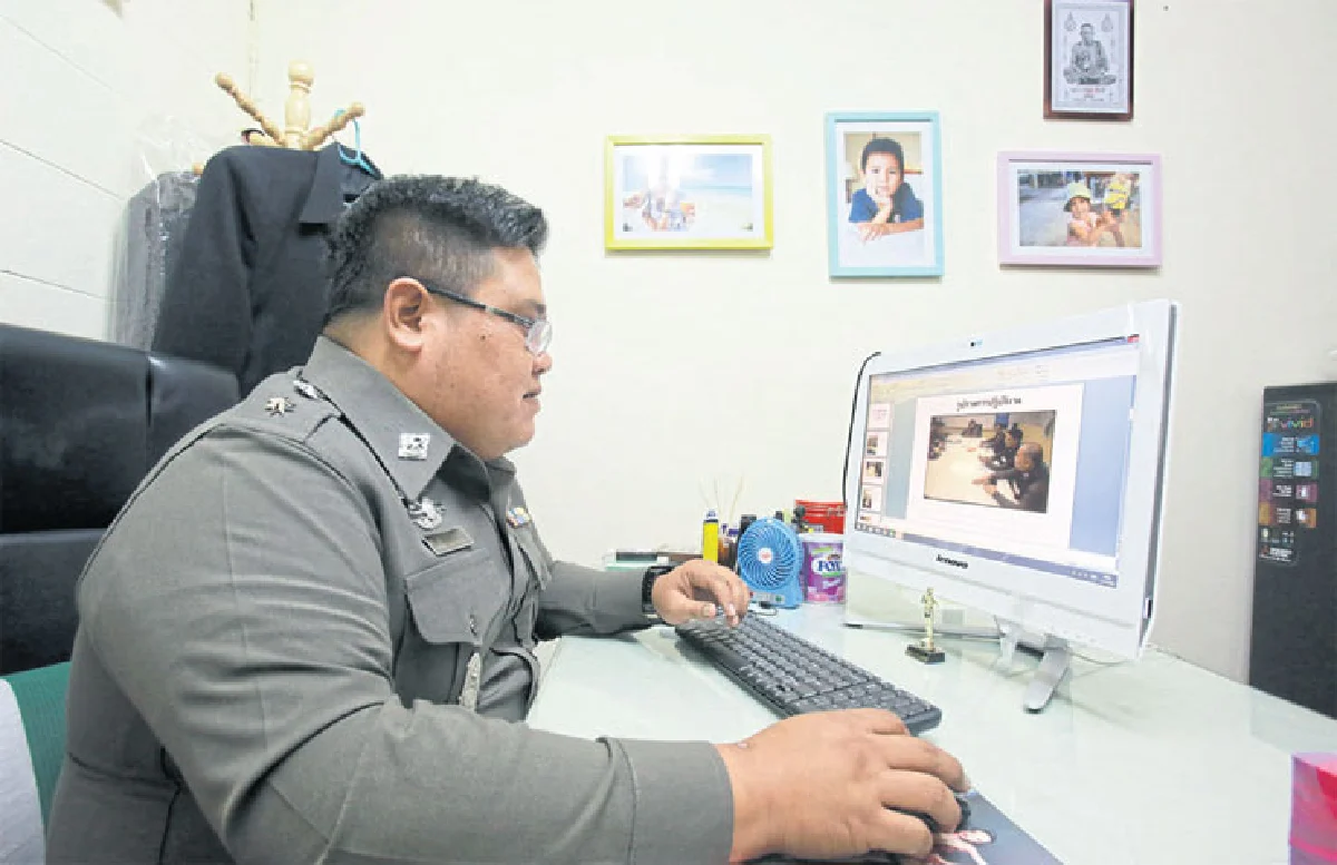 ห้องทำงาน ‘สารวัตรบางนา’ ขยันทำงาน ตรวจตราทุกคืน