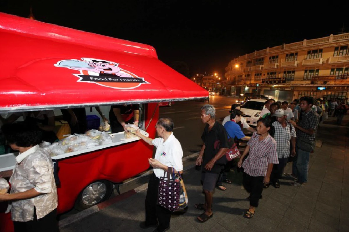 กทม.เเจงขึ้นป้ายของดแจกอาหารคนไร้บ้านในลานคนเมือง