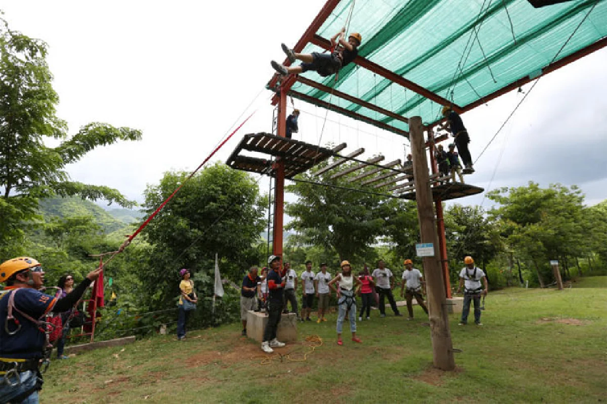 วัดใจ-ท้าทายเป็นทีม ที่บ้านผางาม สวนผึ้ง