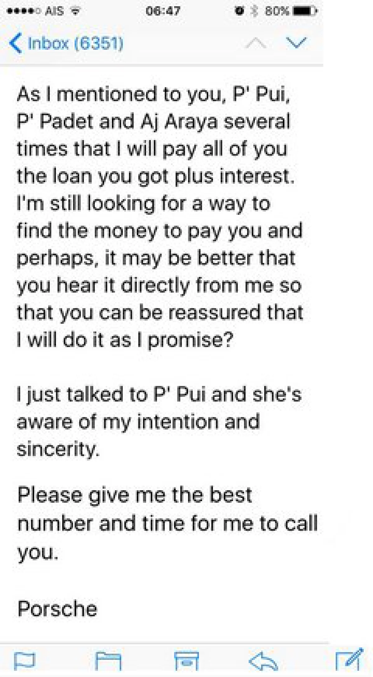 Mahidol debt: Dolrudee explains; relatives ask for understanding