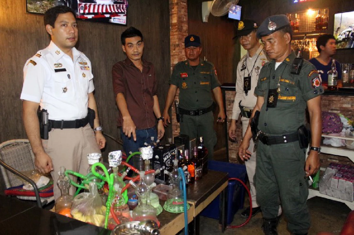 ค้น3สถานบันเทิงพัทยาพบบารากู่-ชายเหล้าเกินเวลา